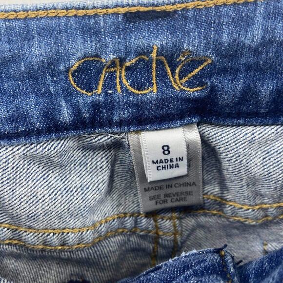 CACHE Skinny Jeans Light Stone Wash Denim - Picture 2 of 9